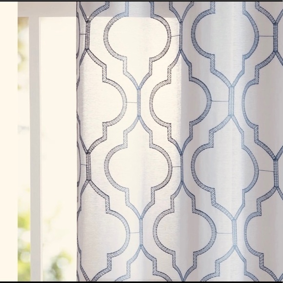 VCNY HOME Charlotte Embroidered Sheer Panels 38”X95”- Set of 2 VCNY HOME NWOT - Picture 2 of 5